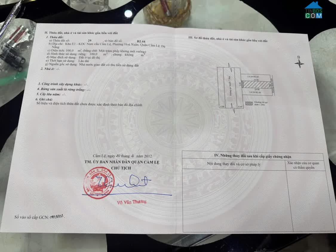 Ảnh Bán lô Mt đường HOÀNG ĐÌNH ÁI (đường 7m5) đoạn gần đường 29/3. Giá 5ty950 LH 0942992361 0