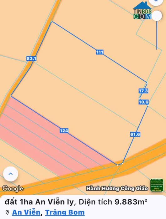 Ảnh Bán 1ha đất 2 mặt tiền tại xã An Viễn . Trảng Bom . 0