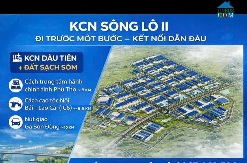 Ảnh Bán và cho thuê đất KCN Sông Lô II - Vĩnh Phúc 0