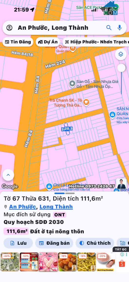 Ảnh đất khu trung tâm thị trấn Long Thành Sau lưng Công Viên 3A và ngay dự án Ecotow bao đẹp ở kinh... 0