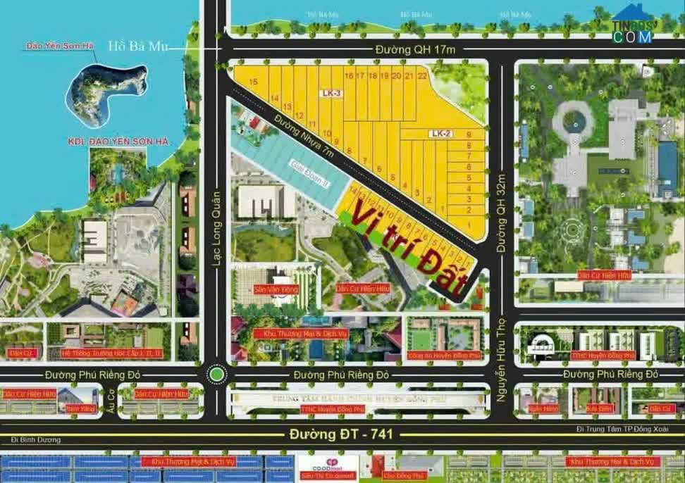 Ảnh Cơ Hội Sở Hữu 4 Lô Đất Sát Hồ Đảo Yến – Trung Tâm Hành Chính Đồng Phú 0