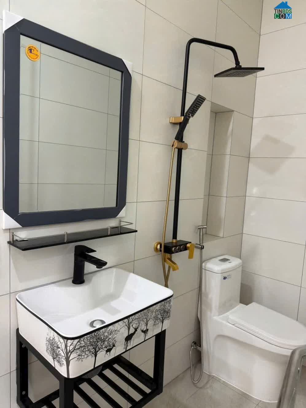 Ảnh bán nhà 4 tầng mới xây xong tại KDC An Thuận Long Thành Đồng Nai mặt tiền đường trục chính N8 0