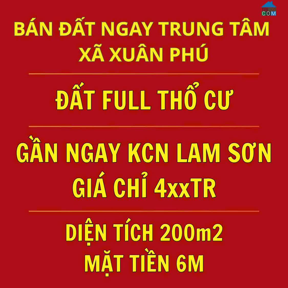 Ảnh Chỉ 4XX Triệu Sở Hữu Lô Đất KCN Lam Sơn, Gần Sân Bay 0