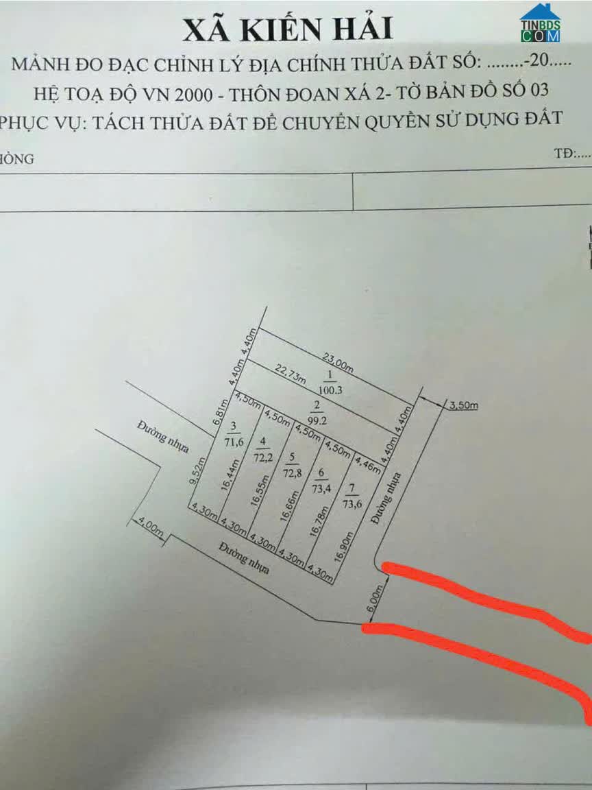 Ảnh Bán đất Đoàn Xá Kiến Hải mặt đường thôn giá đầu tư hiếm gần tuyến 404 ZALO 0567 222 555 0