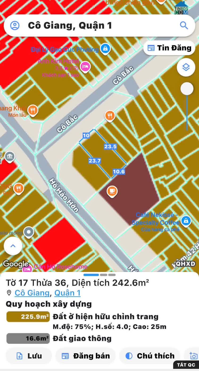 Ảnh Bán Siêu Phẩm Ngang Lớn 11m*24m - Mặt Tiền KD Đường Cô Bắc, Quận 1 - Đắt Full Thổ Cư Sổ Hồng... 0