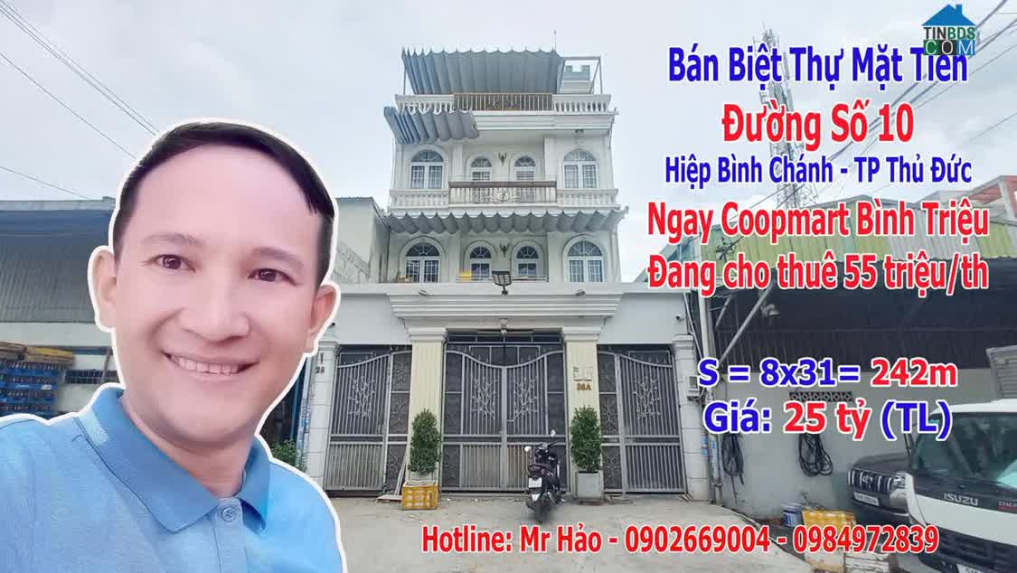 Ảnh Bán Nhà Mặt Tiền Đường Số 10 phường Hiệp Bình Chánh Thành Phố Thủ Đức 0