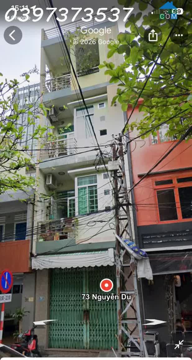 Ảnh Chính chủ cần bán nhà mặt tiền 4 tầng đường Nguyễn Du, Hải Châu, Đà Nẵng,DT 48m2, 12 tỷ TL 0