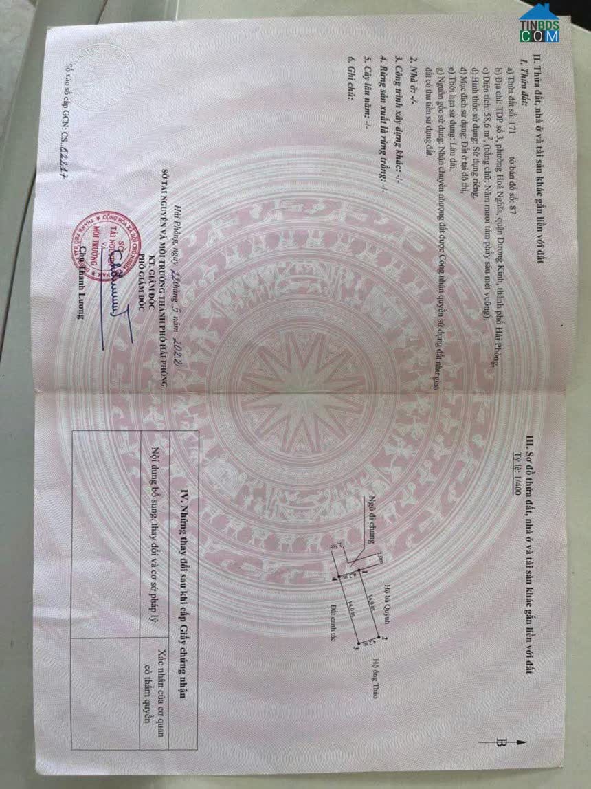 Ảnh Đất Gần Chợ Hòa Nghĩa – Dương Kinh Giá 9XX Triệu Vị Trí Trung Tâm – Thanh Khoản Tốt Zalo 0567... 0