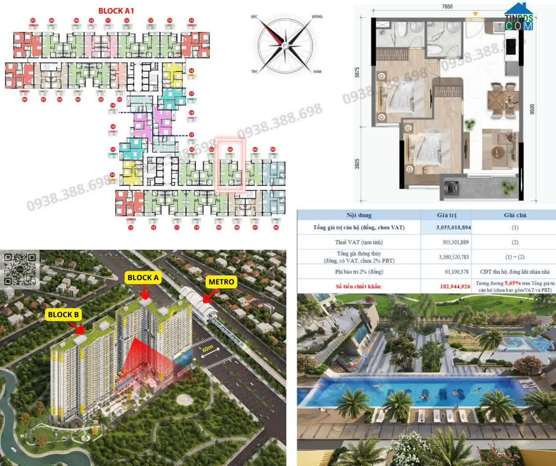 Ảnh Căn hộ tuyến metro số 2 của bình dương, mặt tiền đường 60m - thanh toán chỉ 600 triệu nhận nhà 0