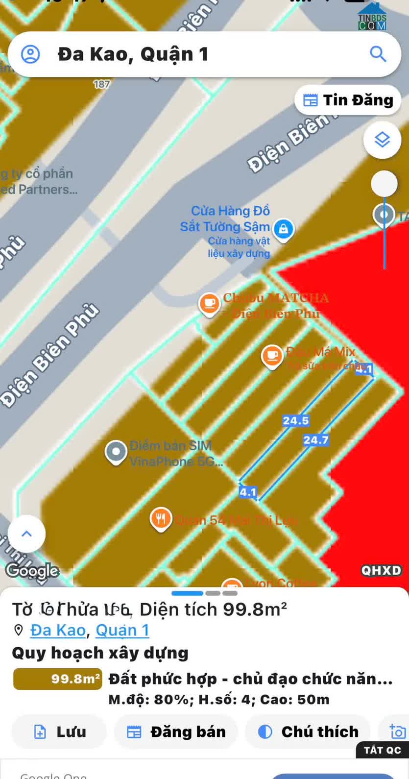 Ảnh Bán Nhà C4 Đ.Điện Biên Phủ, Đakao, Quận 1 - DT 100M2 Ngang 4m*25m Vuông A4 - Chính Chủ Xưa... 0