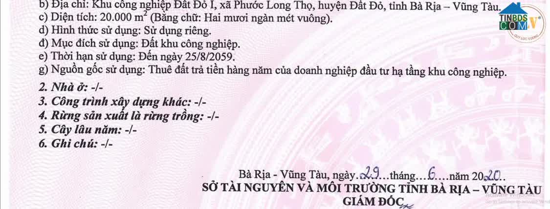 Ảnh Bán 3 lô đất liền kề KCN Đất Đỏ, Bà Rịa - Vũng Tàu 0