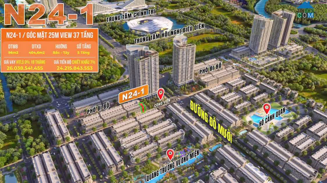 Ảnh Căn Shophouse nhiều người mơ ước nhưng ít người có thể sở hữu tại Hoàng Huy New City 0