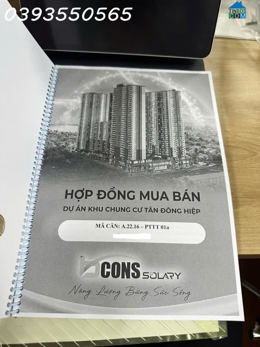 Ảnh Chính chủ cần bán CC Bcons Solary, 400 triệu (20%), DT 47.03 m2, 2PN + 1WC, giá 1,753 tỷ 0