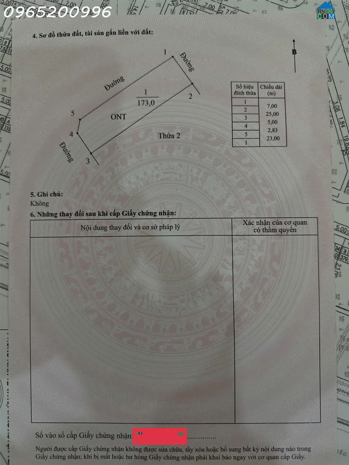 Ảnh Cần tiền bán nhanh lô đất mặt tiền Xã Khánh Hội, Ninh Bình, DT 173m2, giá 5,3 tỷ 0