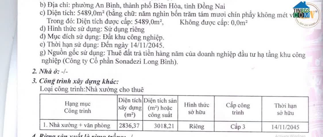 Ảnh Cần bán nhà xưởng – KCN Long Bình, Biên Hòa, Đồng Nai – 2.800m² 0