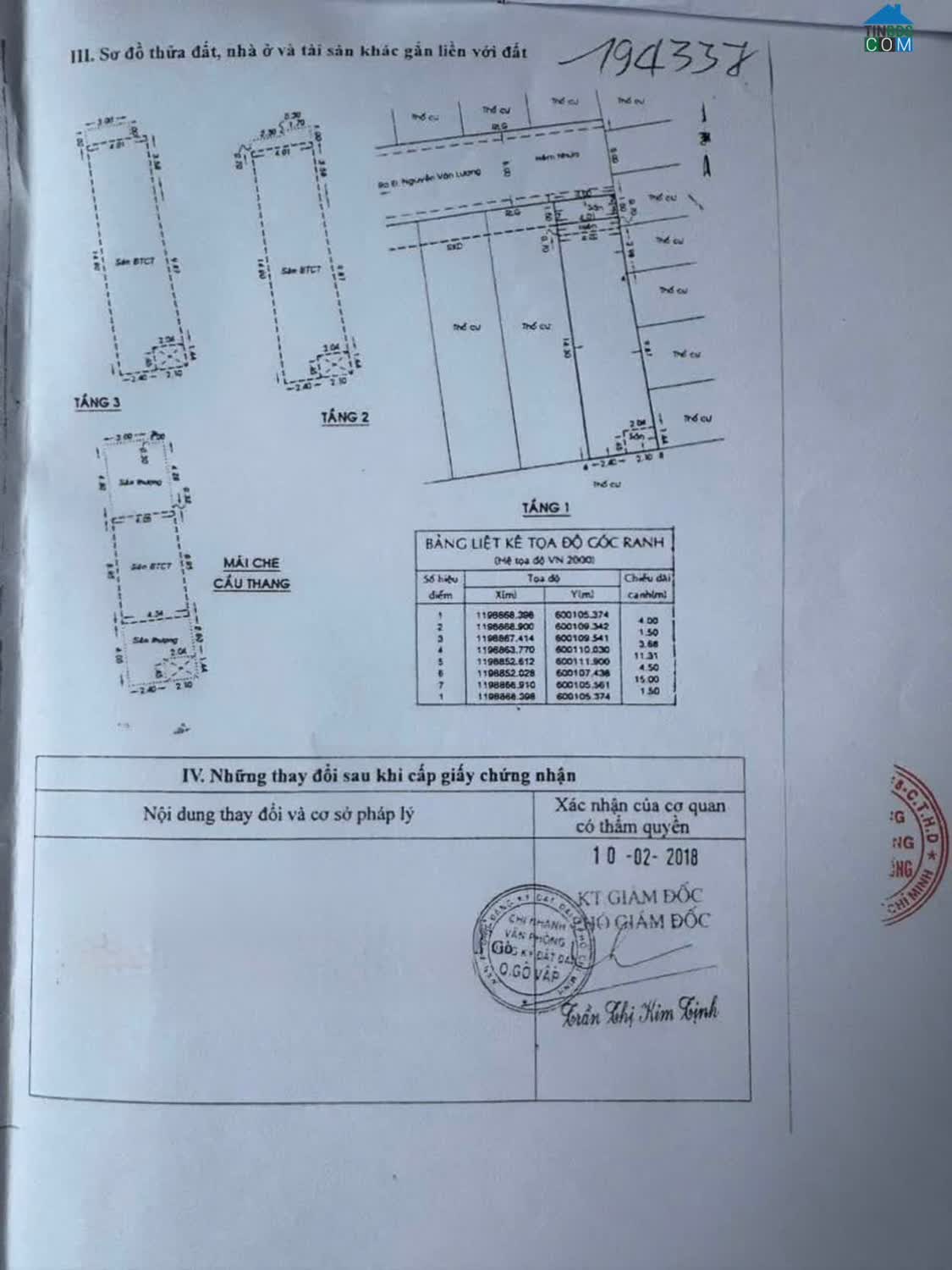 Ảnh 368.10.8 Nguyễn Văn Lượng 69.1/70 4 4 17 10 tỷ An Hội Đông Gò Vấp 0