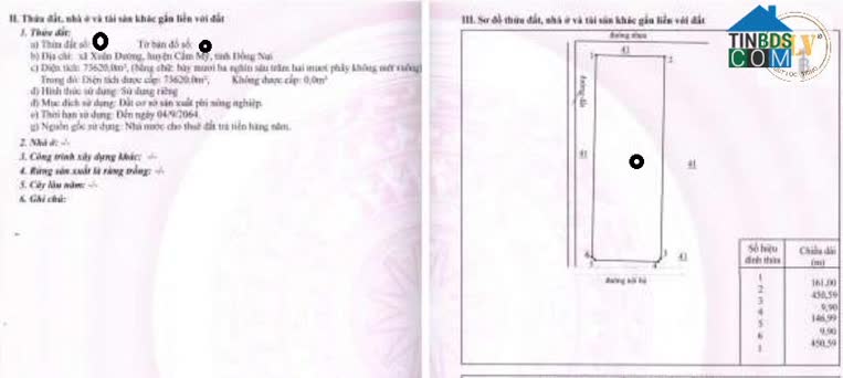 Ảnh Bán đất trống khu công nghệ cao – Xuân Đường, Cẩm Mỹ, Đồng Nai – 117.160m² 0