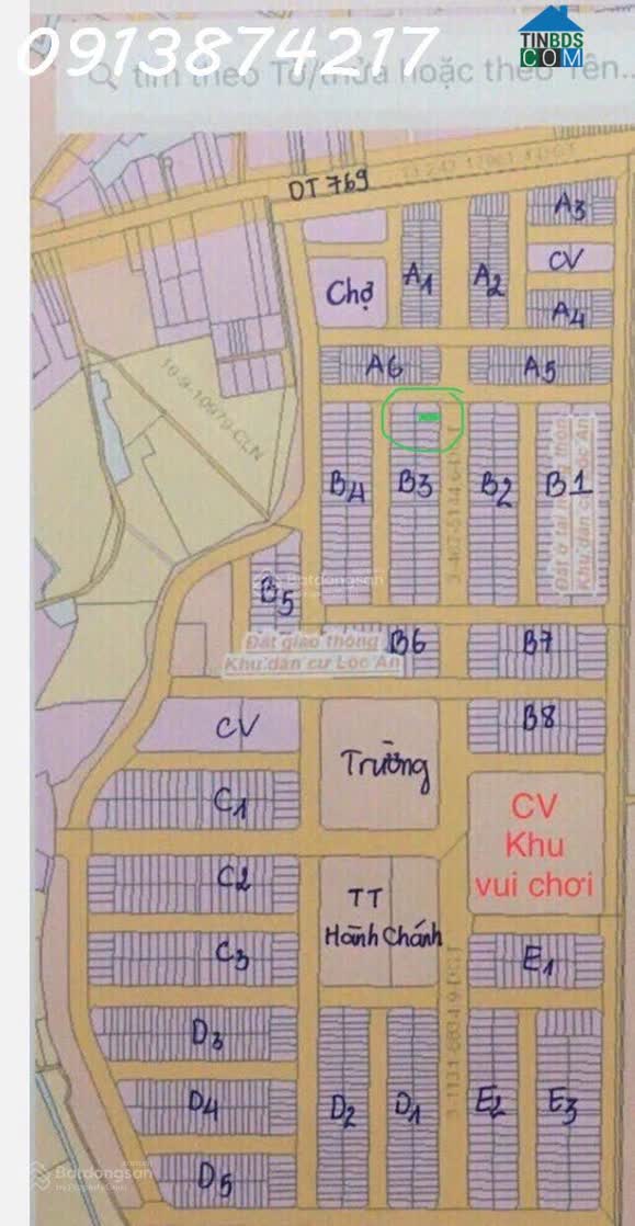 Ảnh Bán lô biệt thự siêu đẹp khu dân cư D2D Lộc An, Long Thành, Đồng Nai. LH : 0913 874 217 0