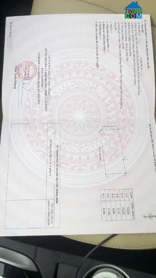 Ảnh Bán lô đất 2 mặt tiền tại Quất Lưu, Bình Xuyên, Vĩnh Phúc. Giá chỉ 25 triệu/m2 0