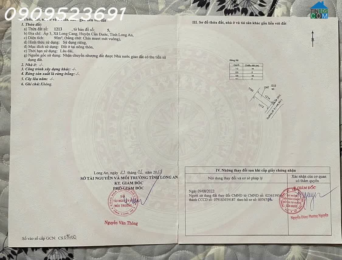 Ảnh Bán đất tại Long Cang Residence, 1,6 tỷ, 90 m2, pháp lý đầy đủ 0