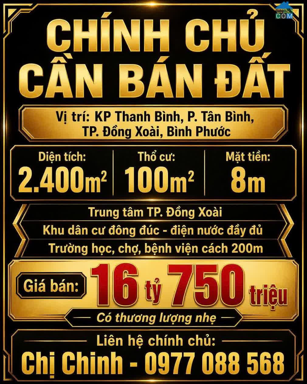 Ảnh Bán Đất Chính Chủ 2400M2 Tại TP Đồng Xoài Chỉ 16 Tỷ 750 Triệu. Lh:0977088568. 0
