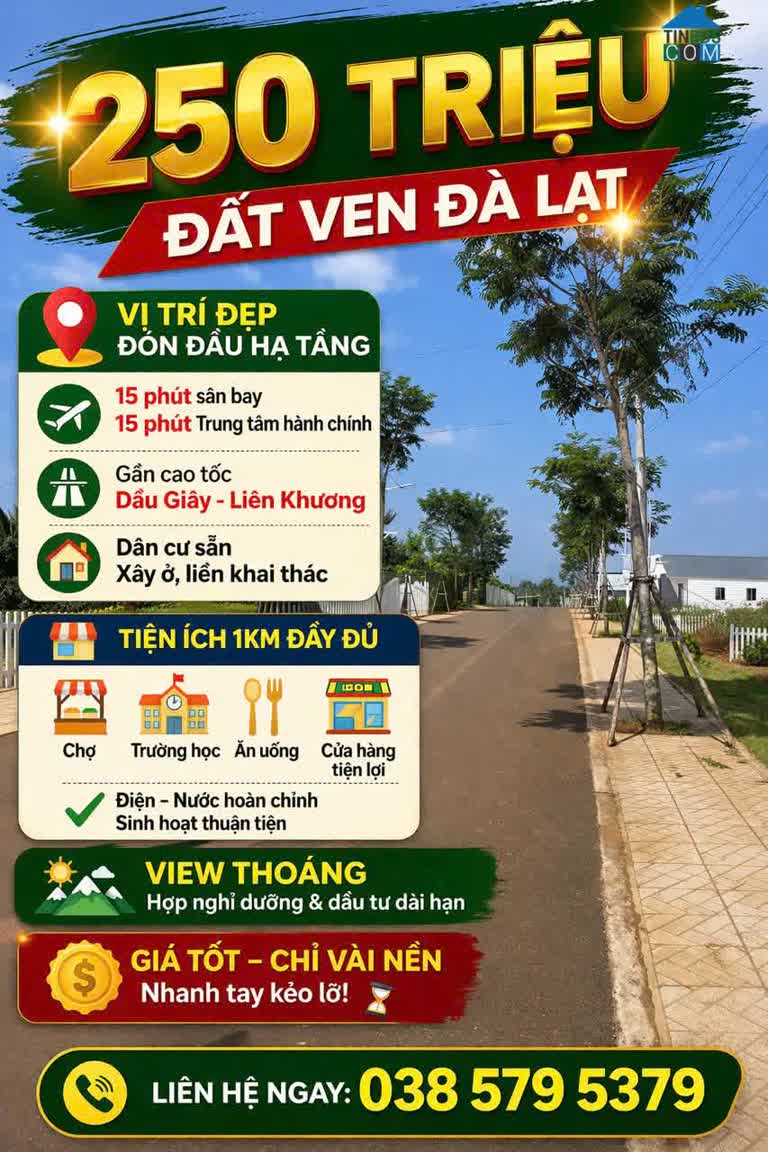 Ảnh 150m² – Chỉ 789 Triệu – Đất Ven Đà Lạt 0