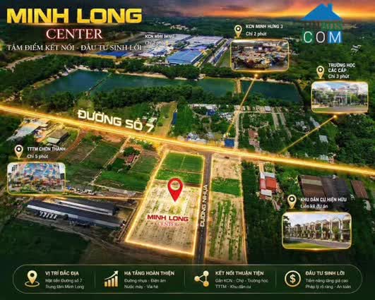 Ảnh Bán DN tại Đường Số 7, Minh Long, Chơn Thành, 635 triệu, 225 m2 giá tốt hàng hiếm tại TP Đồng Nai 0