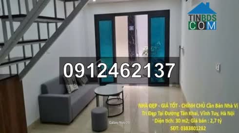 Ảnh Chính chủ cần bán nhà vị trí đẹp tại đường Tân Khai, Vĩnh Tuy, Hà Nội. LH 0912462137 0