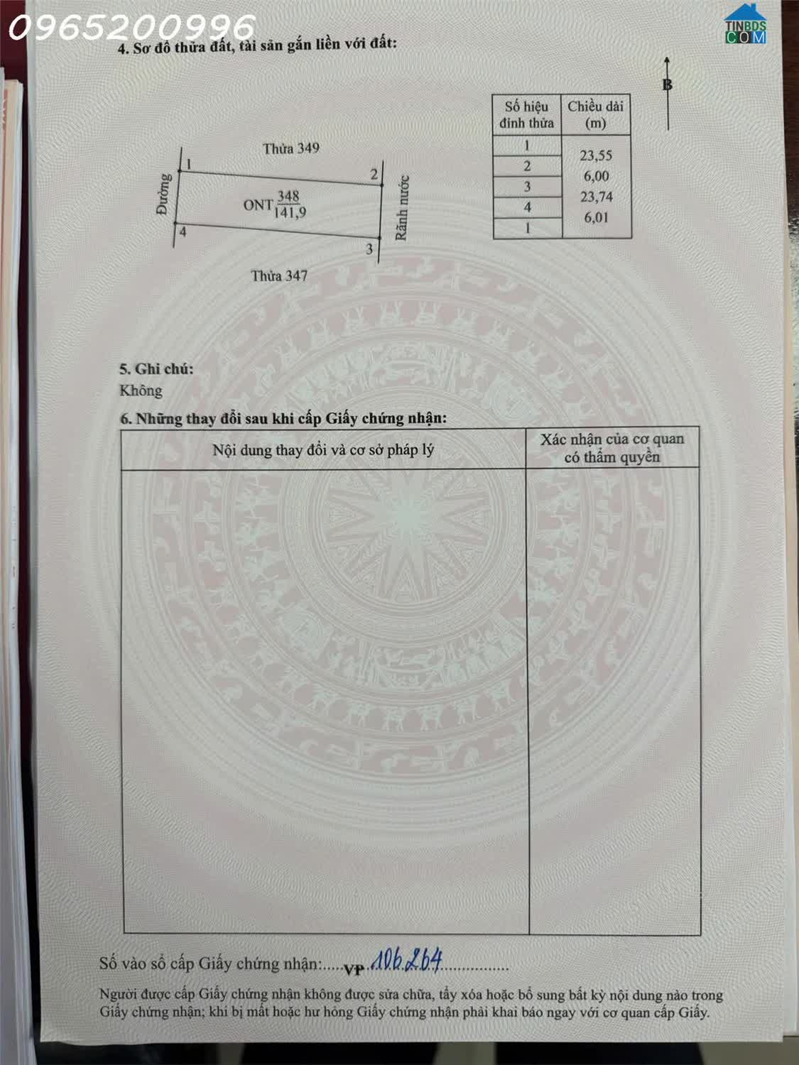 Ảnh Siêu phẩm - Bán đất An Cư, xã Định Hoá, Ninh Bình, diện tích 141.9m2, giá đầu tư 0
