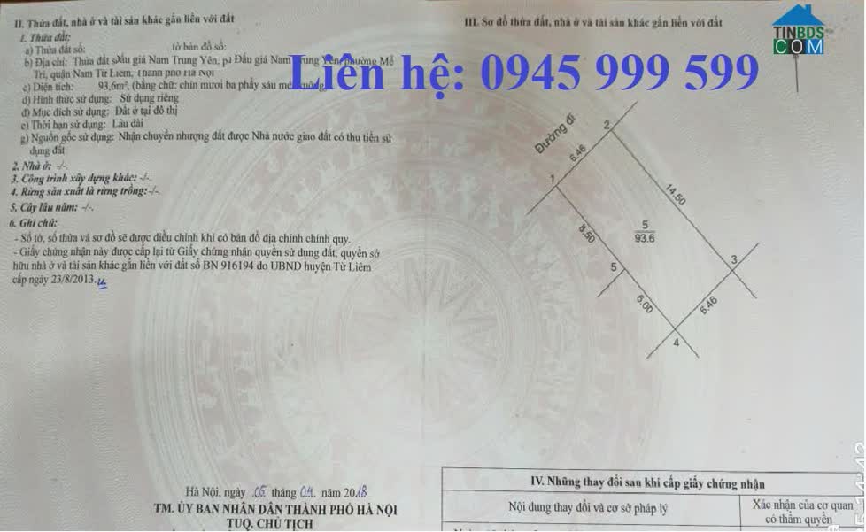 Ảnh Bán đất khu ĐT mới Nam Trung Yên A10 Cầu Giấy 35 tỷ. Đất phân lô đường vỉa hè 3 ô tô tranh nhau 0
