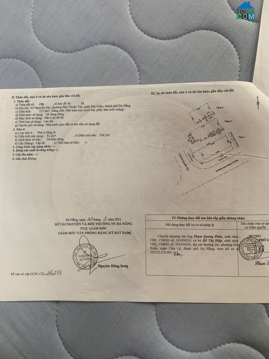Ảnh Chính chủ bán biệt thự, góc 2 mặt tiền, đường Nguyễn Súy, gần Công Viên, Dt 128m2- 18 tỷ 0