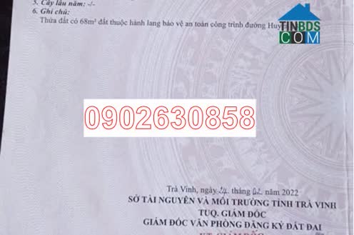 Ảnh ⭐Chính chủ bán lô đất tiềm năng tại ấp Hòa Lạc A, (Lương Hòa A, Châu Thành, Trà Vinh), Vĩnh Long... 0
