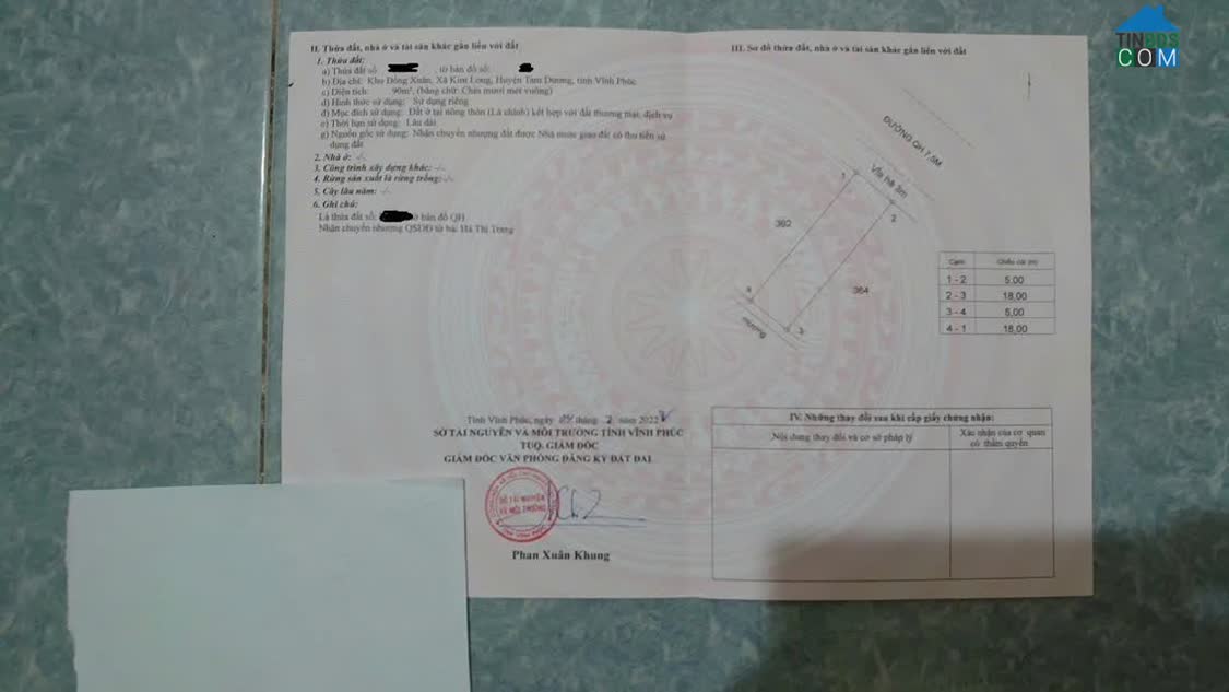 Ảnh Bán đất phân lô khu Đồng xuân, Kim long, Tam dương, Vĩnh Phúc. LH: 098.991.6263 0