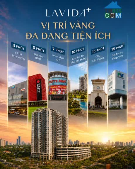 Ảnh Dự án căn hộ 2Pn 2Wc nhà full nội thất diện tích 74m2 tại Lavida Plus Quận 7 0