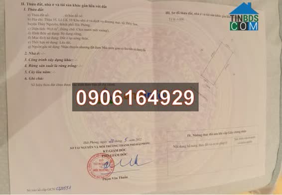 Ảnh ⭐Chính chủ cần bán lô đất đẹp tại khu nhà ở trung tâm thương mại Thủy Sơn; Hải Phòng; 0906164929 0