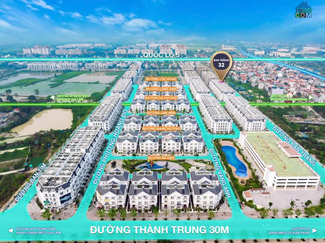 Ảnh Bán nhà 5 tầng 75m2 trung tâm Trâu Quỳ,Gia Lâm đường 22m vỉa hè rộng,thoáng giá đầu tư 0