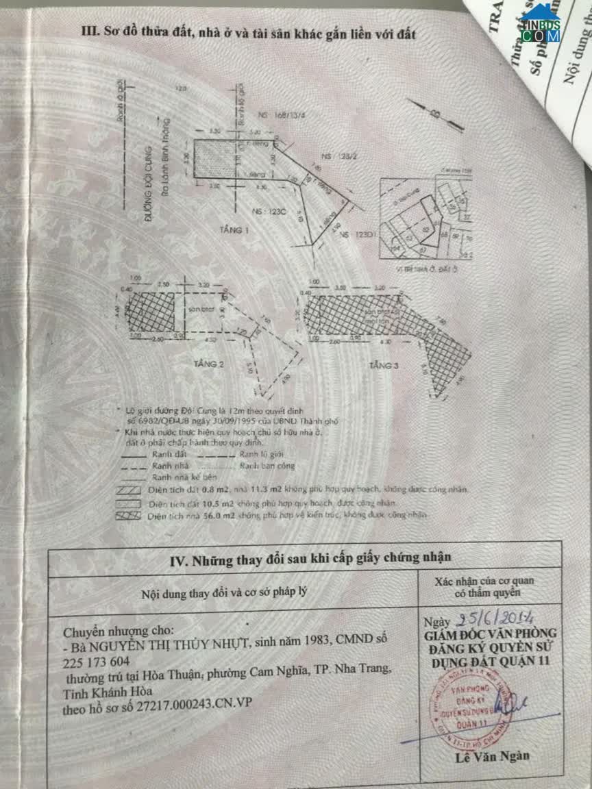 Ảnh Bán nhà mặt tiền 123b Đội Cung, Phường 11, Quận 11, HCM 0
