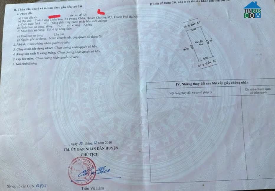 Ảnh Cần bán lô đất đẹp tại thôn Long Sơn, Phụng Châu, Chương Mỹ, HN; 0984299511 0