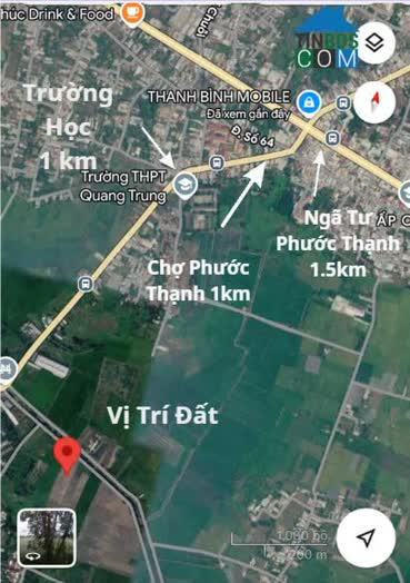 Ảnh Bán nhanh miếng đất vườn 600m2 tại Ngã tư xã Phước Thạnh, củ chi giá 900 triệu 0
