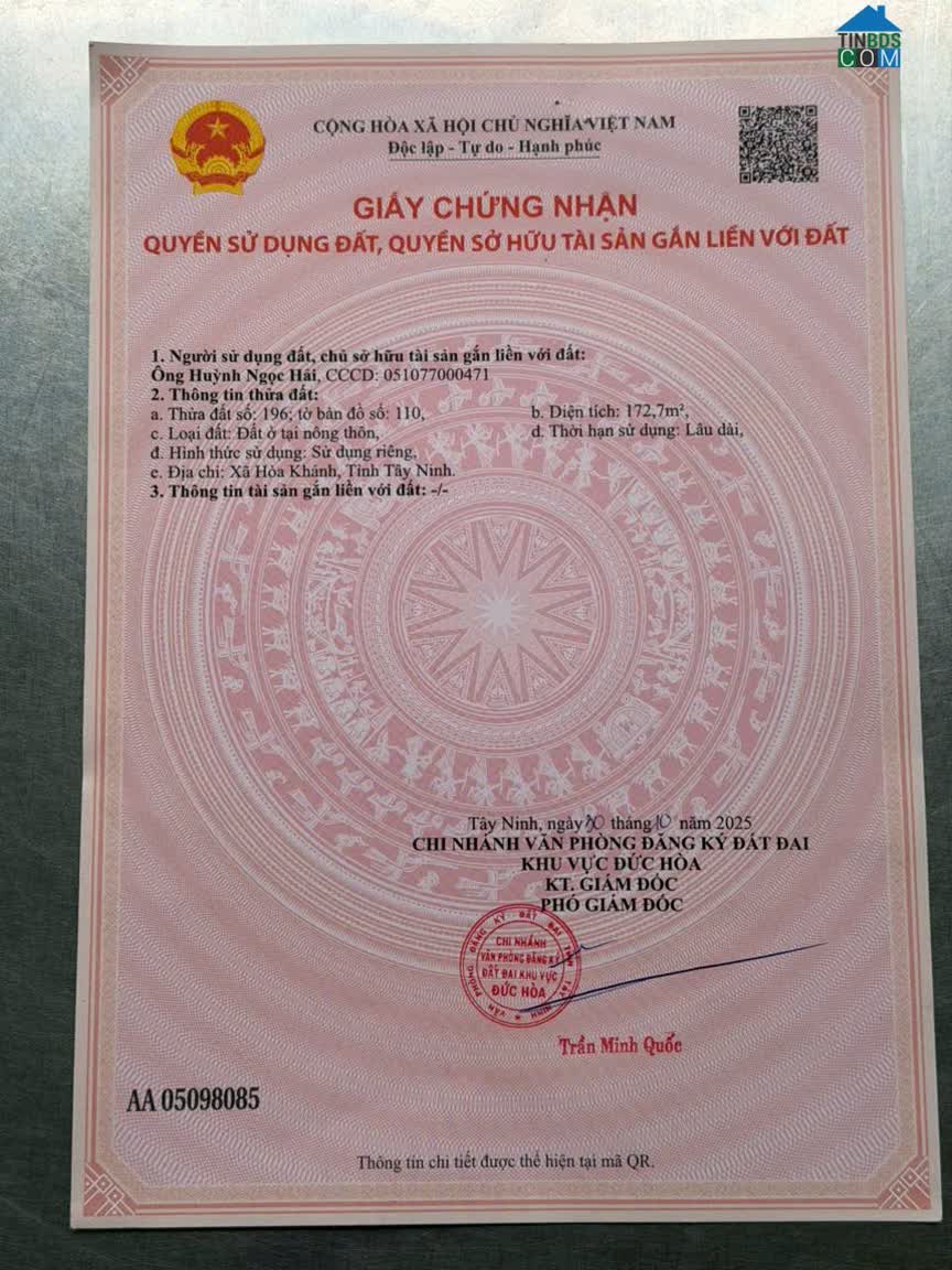 Ảnh Đất đẹp Hậu Nghĩa- pháp lý rõ ràng 0