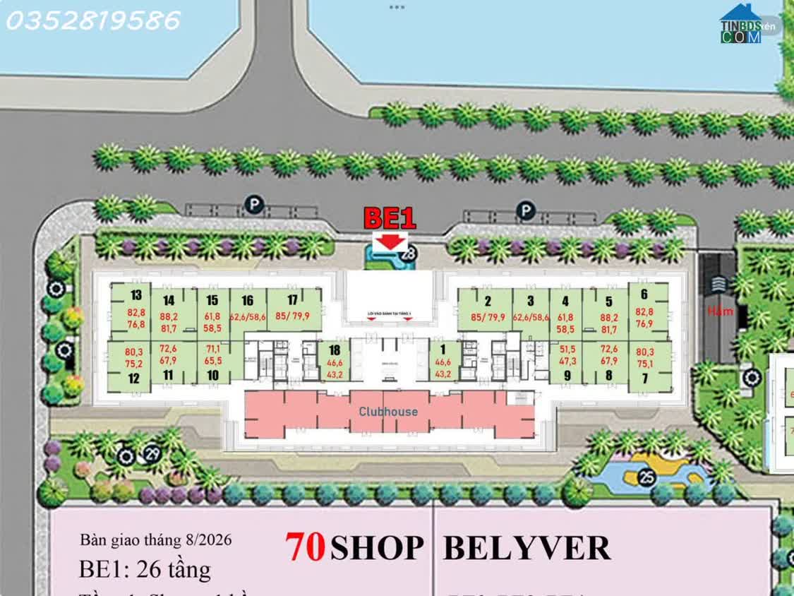 Ảnh Chính Chủ Cho Thuê Shop Chân Đế Beverly - Mặt Sảnh Tòa Be1– Vinhomes Ocean Park 1 0
