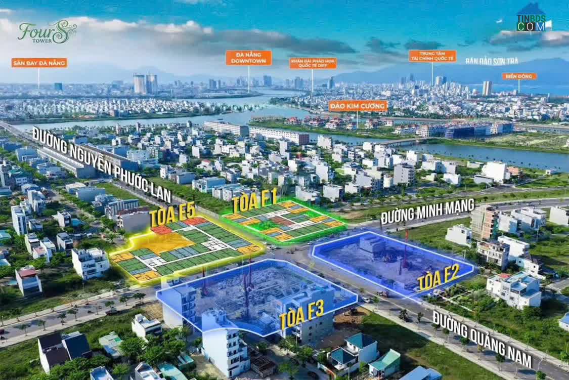 Ảnh Bán căn hộ Four S Tower tòa F2 Hòa Quý Đà Nẵng, căn studio, giá tốt 0