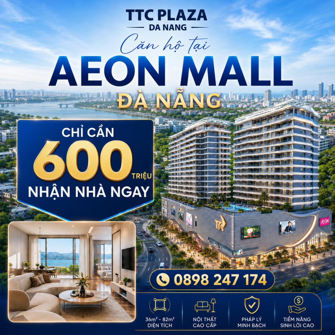 Ảnh Chỉ Từ 600 Triệu Nhận Nhà Ngay - TTC Plaza Đà Nẵng 0