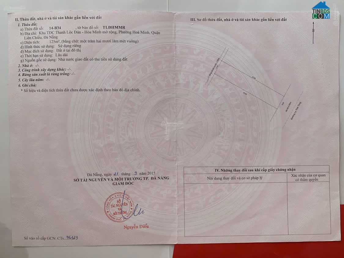 Ảnh Bán đất Lý Thái Tông, cách biển 300m, Cần tiền nên bán nhanh 0
