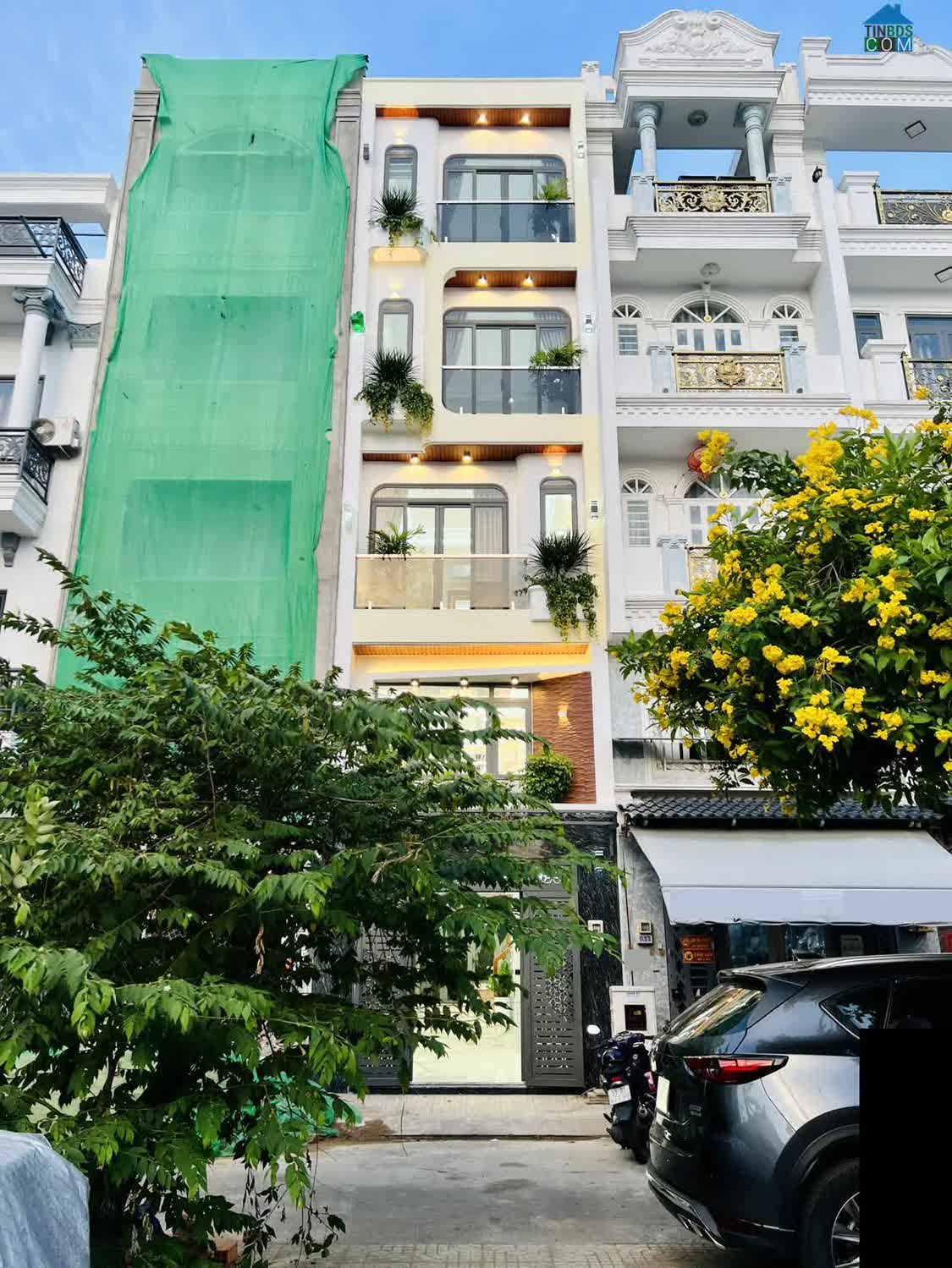 Ảnh Nhà Đối Diện Công Viên Đường Hương Lộ 2 Khu Đồng Bộ 4x13m 5 Tầng 5PN 6WC 7,9 Tỷ SHR 0
