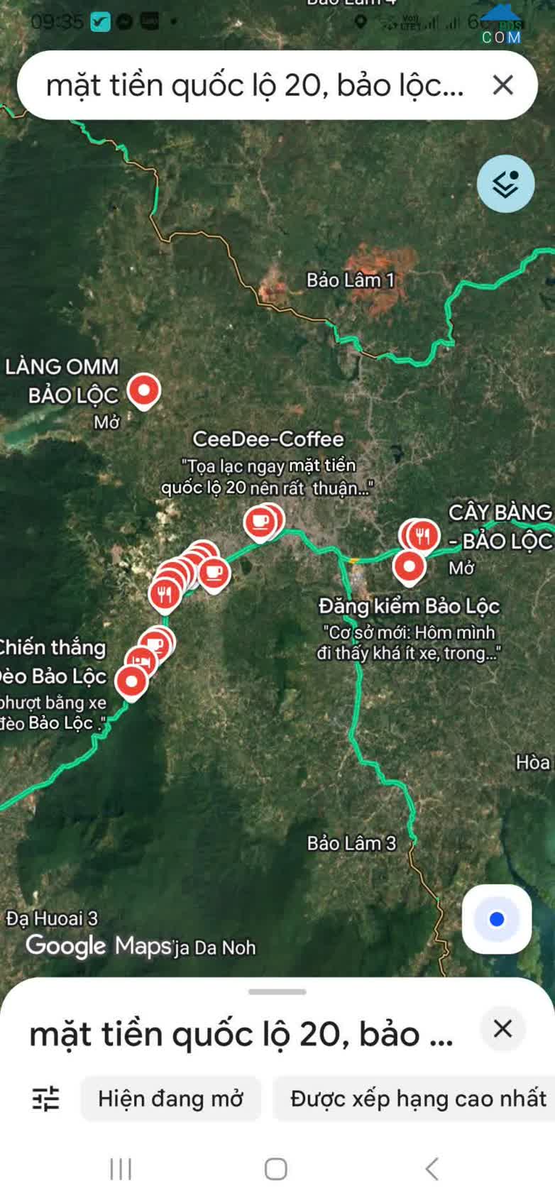 Ảnh Cần Bán Lô Đất Mặt Tiền Quốc Lộ 20 – Bảo Lộc, Lâm Đồng 0