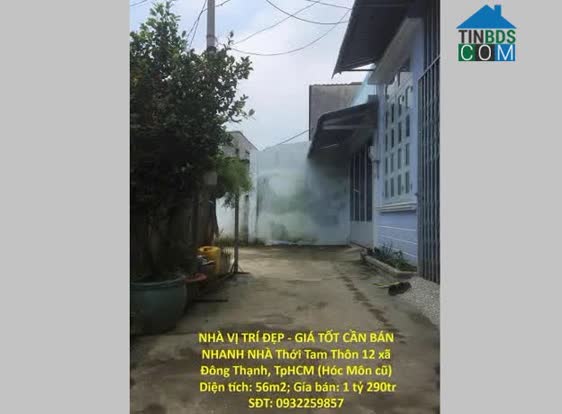 Ảnh NHÀ VỊ TRÍ ĐẸP - GIÁ TỐT CẦN BÁN NHANH NHÀ Thới Tam Thôn 12 xã Đông Thạnh, TpHCM (Hóc Môn cũ),... 0