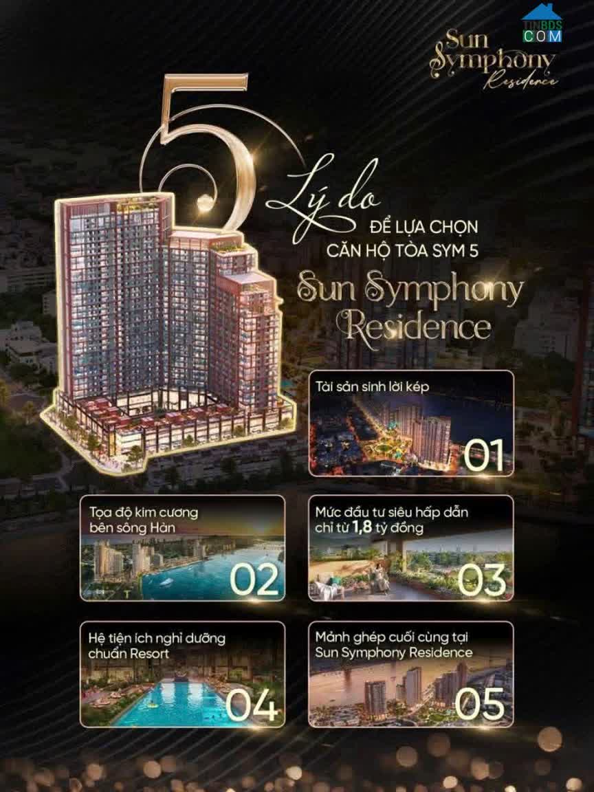 Ảnh Chỉ 2,36 tỷ sở hữu căn hộ dòng tiền từ 20tr-25tr/tháng Sun Symphony 5 0