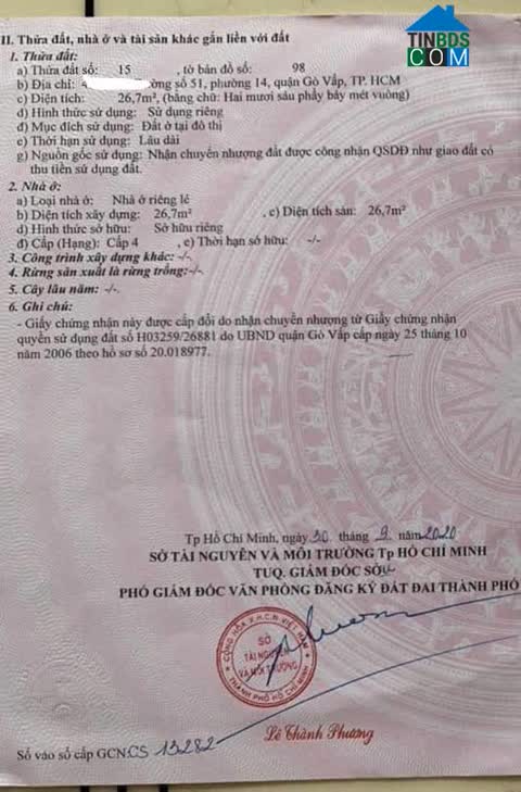 Ảnh Nhà Nhỏ Xinh Xinh Phường 14 Quận Gò Vấp ,Sổ Hồng Riêng ,Nhà Mới Mua Về Ở Ngay,Hẻm Thông 0