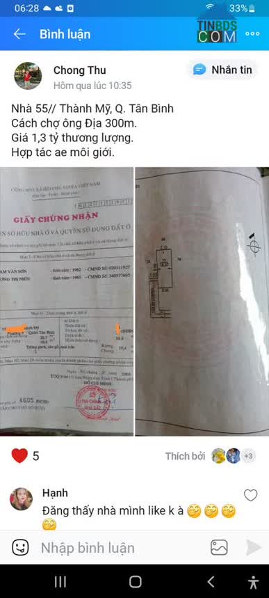 Ảnh Cần bán gấp nhà vị trí đẹp tại Địa chỉ 55/54/49 C Thành Mỹ, P.8, Quận Tân Bình 0